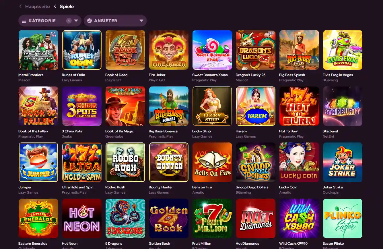GDFPlay Casino Spielangebot – Slots und Live Casino Übersicht