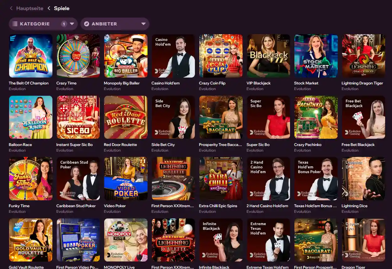 GDFPlay Live Casino – Live-Dealer-Tische in HD